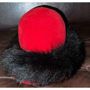 Mr. John Sophisticate for Lord & Taylor Red Fur Felt Pillbox Hat Italy Contessa